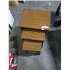 Image 4 : 3 RUSTIC NESTING TABLES
