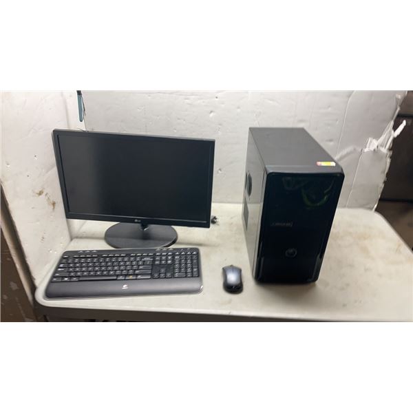 DESKTOP COMPUTER WITH MONITOR, KEYBOARD AND MOUSE