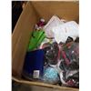 Image 2 : BOX OF BIRTHDAY PARTY SUPPLIES AND KIDS SHOES