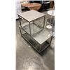 Image 1 : METAL STONE LOOK PATIO COFFEE TABLE AND SIDE TABLE
