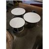 Image 1 : 3 PIECE TILE TOP COFFEE TABLE SET