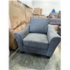 Image 1 : BRAND NEW HEATHER GREY FABRIC ARM CHAIR - RETAIL $699