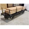 Image 2 : STANDARD GAUGE NO211 FLAT CAR 10-1072 MTH ELECTRIC TRAINS TINPLATE TRADITIONS