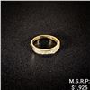 Image 1 : 1.3 DWT 14 KT Gold w/ Diamond Ring Sz: 5.5