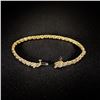 Image 2 : 5.6 DWT 14 KT Gold w/ Diamond Bracelet