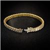 Image 2 : 11.3 DWT 10 KT Gold w/ Diamond Bracelet