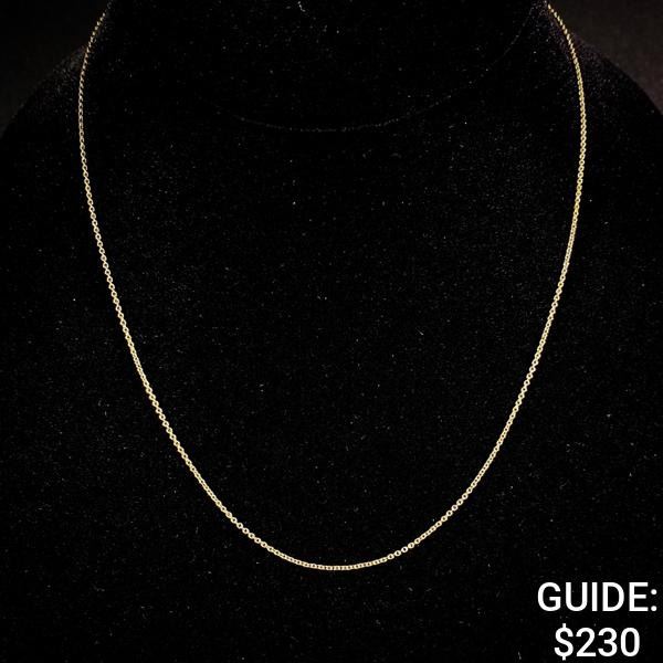 2 G 14 KT 17" Gold Necklace