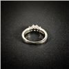 Image 2 : 3.2 DWT 14 KT Wht Gold w/ Diamond Ring Sz:6.5