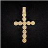 Image 2 : 5.8 DWT 14 KT Gold Cross Pendant w/ Diamond