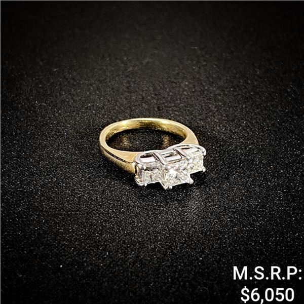 2.8 DWT 14 KT Gold w/ Diamond Ring Sz: 3