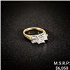 Image 1 : 2.8 DWT 14 KT Gold w/ Diamond Ring Sz: 3