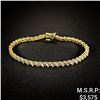 Image 1 : 4.3 DWT 14 KT Gold w/ Diamond Bracelet