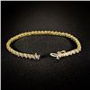 Image 2 : 4.3 DWT 14 KT Gold w/ Diamond Bracelet