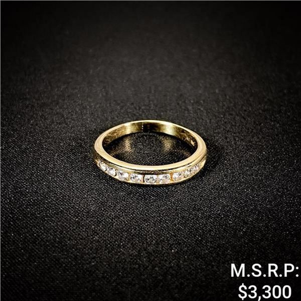 2.2 DWT 14 KT Gold w/ Diamond Ring Sz: 8