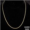 Image 1 : 4 G 14 KT 18" Gold Necklace