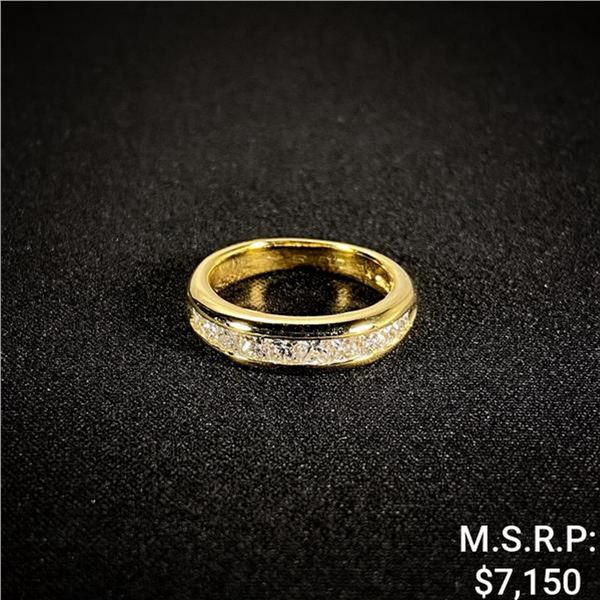 3.6 DWT 14 KT Gold w/ Diamond Ring Sz: 6