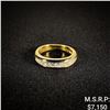 Image 1 : 3.6 DWT 14 KT Gold w/ Diamond Ring Sz: 6