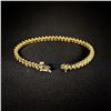 Image 2 : 6.4 DWT 14 KT Gold w/ Diamond Bracelet