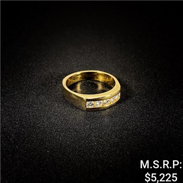 4.6 DWT 14 KT Gold w/ Diamond Ring Sz: 9.5