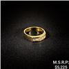 Image 1 : 4.6 DWT 14 KT Gold w/ Diamond Ring Sz: 9.5