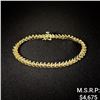 Image 1 : 6.2 DWT 14 KT Gold w/ Diamond Bracelet