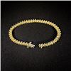 Image 2 : 6.2 DWT 14 KT Gold w/ Diamond Bracelet