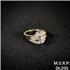 Image 1 : 3.9 DWT 14 KT Gold w/ Diamond Ring Sz: 8