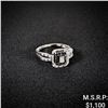 Image 1 : 1.7 DWT 10 KT Wht Gold w/ Dia & Gems Ring Sz:6.5