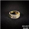 Image 1 : 5.2 DWT 10 KT Gold w/ Diamond Ring Sz: 10