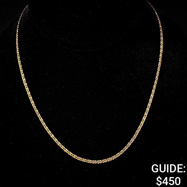 4 G 14 KT 18" Gold Necklace
