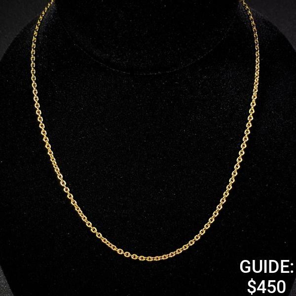 4 G 14 KT 17" Gold Necklace