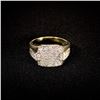 Image 1 : 3.7 DWT 10 KT Gold w/ Diamond Ring Sz: 9.5