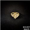 Image 1 : 3.4 DWT 14 KT Gold w/ Diamond Ring Sz: 6