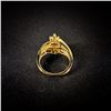 Image 2 : 3.4 DWT 14 KT Gold w/ Diamond Ring Sz: 6