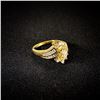 Image 3 : 3.4 DWT 14 KT Gold w/ Diamond Ring Sz: 6