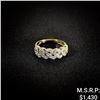 Image 1 : 2.3 DWT 14 KT Gold w/ Diamond Ring Sz: 7.5