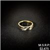 Image 1 : 4.8 DWT 10 KT Gold w/ Diamond Ring Sz: 9