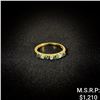 Image 1 : 1.4 DWT 14 KT Gold w/ Diamond & Gems Ring Sz: 6.5