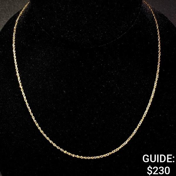 2 G 14 KT 19" Gold Necklace