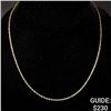 Image 1 : 2 G 14 KT 19" Gold Necklace