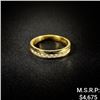 Image 1 : 3.8 DWT 14 KT Gold w/ Diamond Ring Sz: 10
