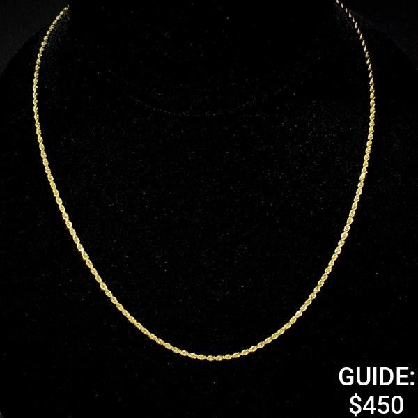 4 G 14 KT 18" Gold Necklace
