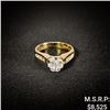 Image 1 : 3.4 DWT 14 KT Gold w/ Diamond Ring Sz: 7.5
