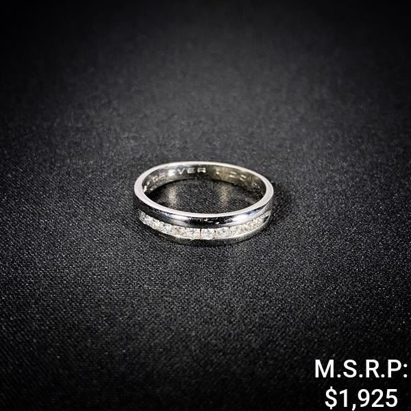 2.3 DWT 14 KT Wht Gold w/ Diamond Ring Sz:7