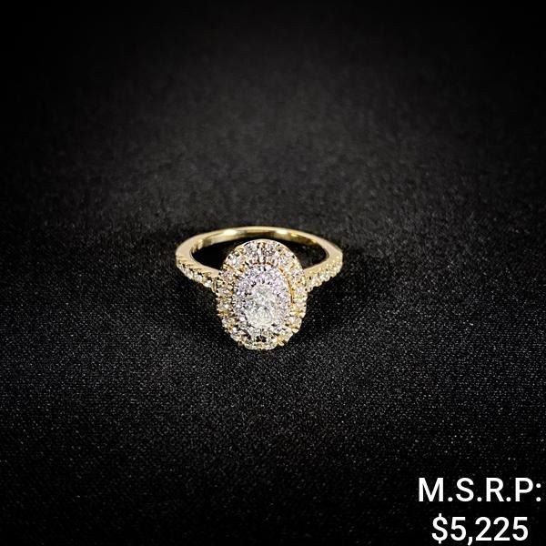 2.6 DWT 14 KT Gold w/ Diamond Ring Sz: 5.5