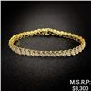Image 1 : 5.9 DWT 10 KT Gold w/ Diamond Bracelet