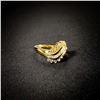 Image 3 : 3.1 DWT 14 KT Gold w/ Diamond Ring Sz: 9