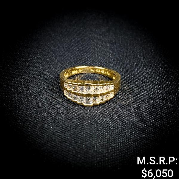 2.9 DWT 14 KT Gold w/ Diamond Ring Sz: 6.5