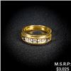 Image 1 : 4.6 DWT 10 KT Gold w/ Diamond Ring Sz:10.5