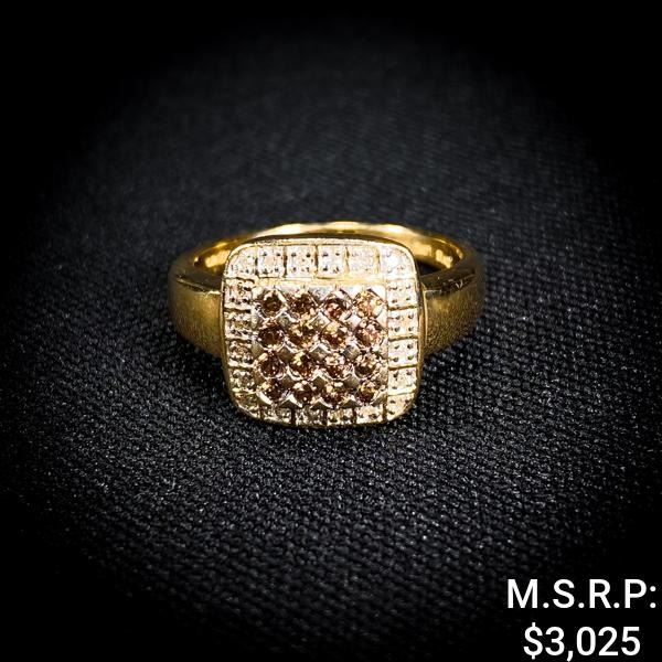 4 DWT 14 KT Wht Gold w/ Diamonds Ring Sz: 8.5